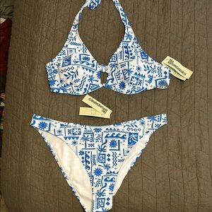 No Boundaries Geometric Bikini Set